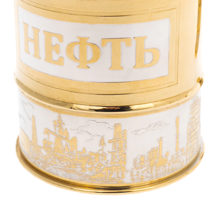 Vodka set for 3 persons "Oil" Zlatoust