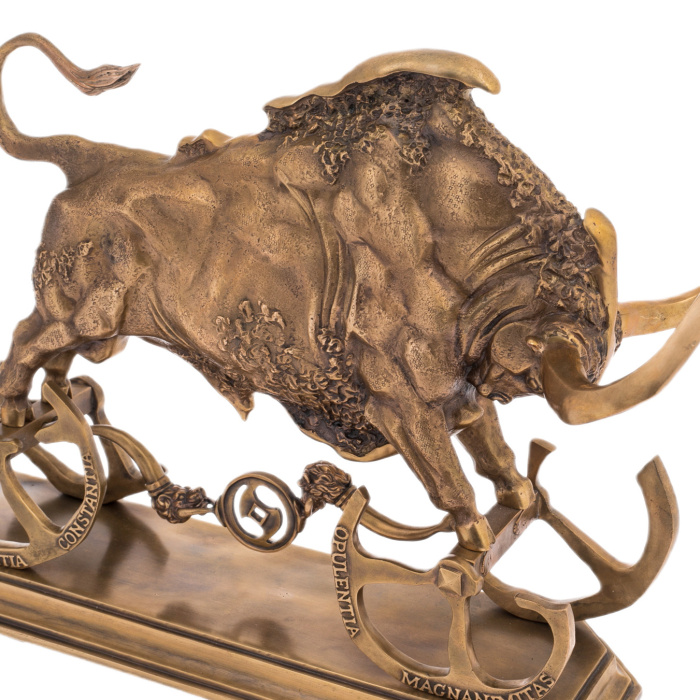 The author's bronze sculpture "The Chariot of the Golden Calf"