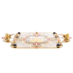 Набор для водки "Царский" с нефритом, на 6 персон, Златоуст