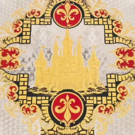 Набор для водки "Царский" с нефритом, на 6 персон, Златоуст