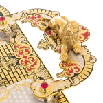 Набор для водки "Царский" с нефритом, на 6 персон, Златоуст