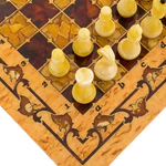 Шахматы из карельской березы "Готика" малые