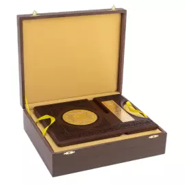 Koran on a stand "The Way of Wisdom" with a bookmark and rosary, Zlatoust