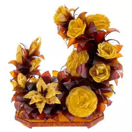 Икебана из янтаря "Луна"