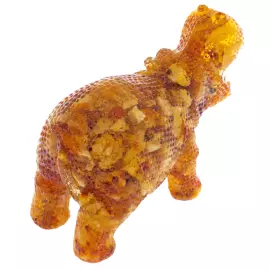 Статуэтка из янтаря "Бегемот"