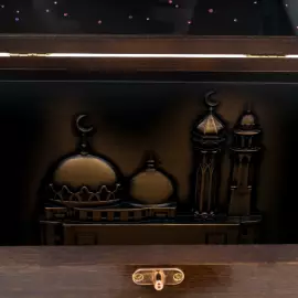 Набор подарочный "Баракат" с кораном и четками, темный