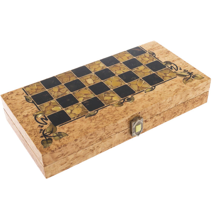 Amber chess "Flora" small