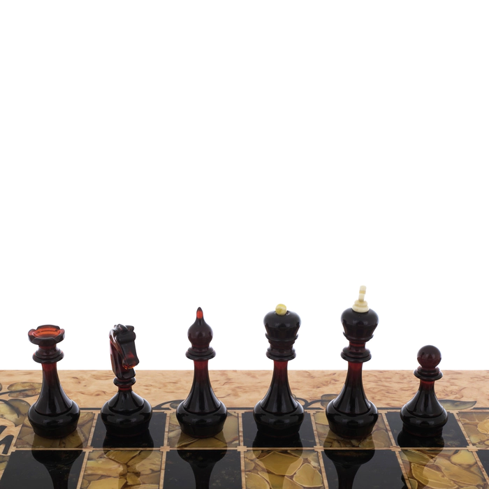 Amber chess "Flora" small