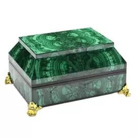Luxury malachite casket
