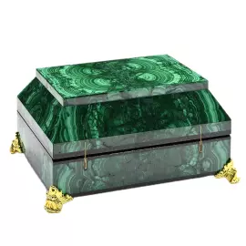 Luxury malachite casket