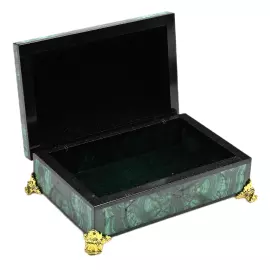 Luxury malachite casket