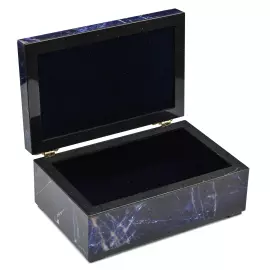 Jewelry box made of sodalite "Lux"