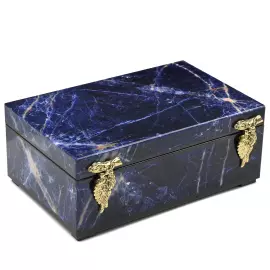 Jewelry box made of sodalite "Lux"