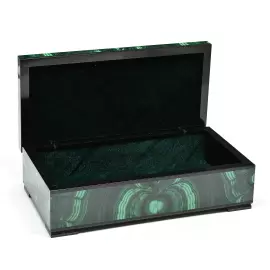 Jewelry and banknote box made of malachite "Lux"