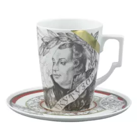 Чайная пара "Полководцы России: Михаил Кутузов" форма Гранд, в подарочной упаковке