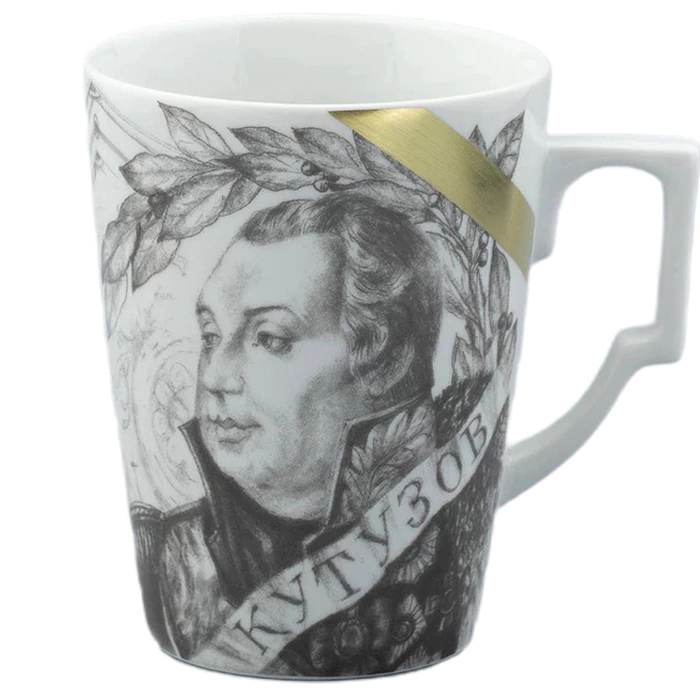 Tea couple "Commanders of Russia: Mikhail Kutuzov" the Grand uniform, in a gift box
