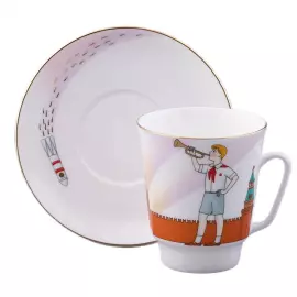 Кофейная пара "Спасская башня" форма Майская