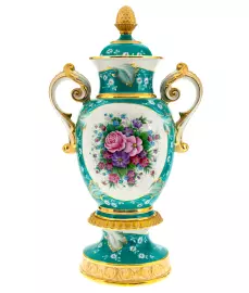 Ваза с ручками на подставке "Цветы"