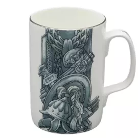 Чайная пара "Слава Веков платина" форма Топ, в подарочной упаковке