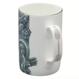 Чайная пара "Слава Веков платина" форма Топ, в подарочной упаковке