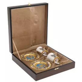Coffee set for 2 persons "Swan fidelity" Zlatoust