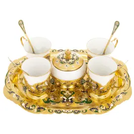 Кофейный набор "Весна" на 4 персоны, Златоуст