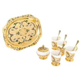 Кофейный набор "Весна" на 4 персоны, Златоуст