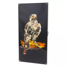 Backgammon made of ash and amber "Arabian Falcon"