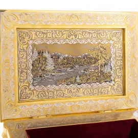 Ларец из яшмы "Королевский" Златоуст