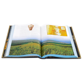 Книга в кожаном переплете "Библейский атлас" с тиснением