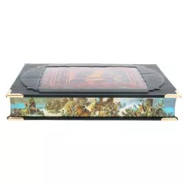 Книга в кожаном переплете "Суворов А.В. Наука побеждать" в коробе