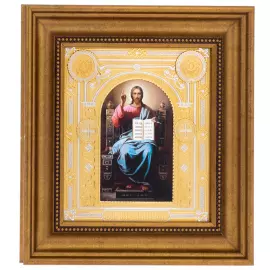 The icon in the baguette "Savior" Chrysostom