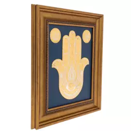 Панно-оберег в багете "Хамса" Златоуст