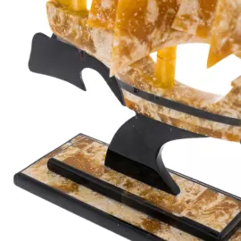 Корабль янтарный "Бригантина" малый