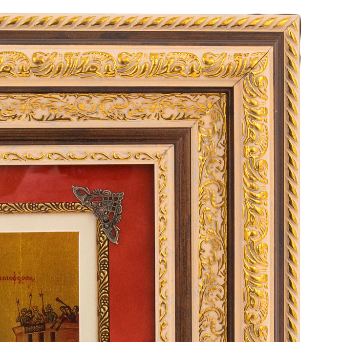 Painting on gold leaf "George the Victorious"