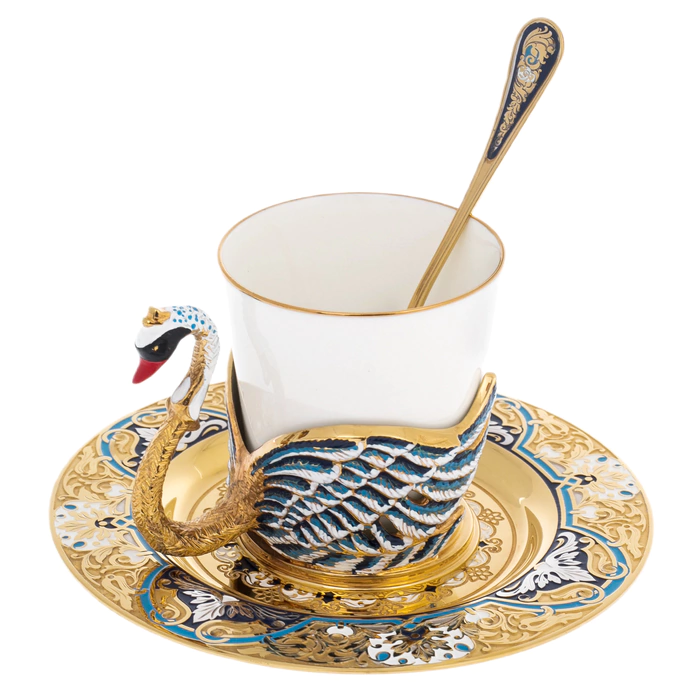 Coffee couple "Swan" Zlatoust