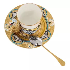 Кофейная пара "Лебедь" Златоуст