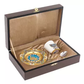 Кофейная пара "Лебедь" Златоуст