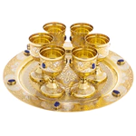 Tsarsky vodka set for 6 persons, 7 items, Zlatoust