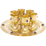 Tsarsky vodka set for 6 persons, 7 items, Zlatoust