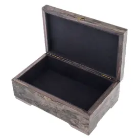 Шкатулка для украшений из карельской березы "Колибри"