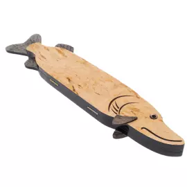 Домино из карельской березы "Щука"