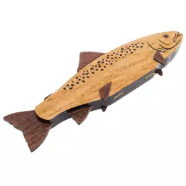 Домино из карельской березы "Форель"