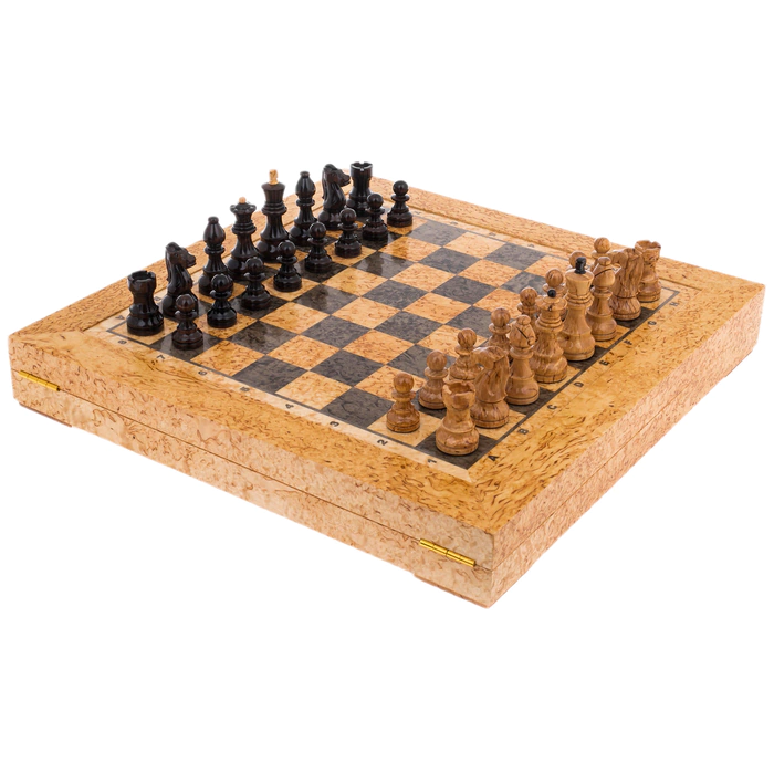 Karelian birch chess "Classic"