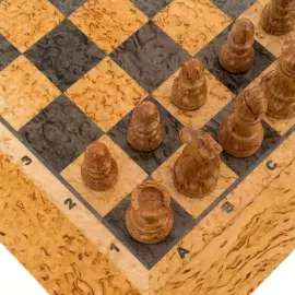 Шахматы из карельской березы "Классические"