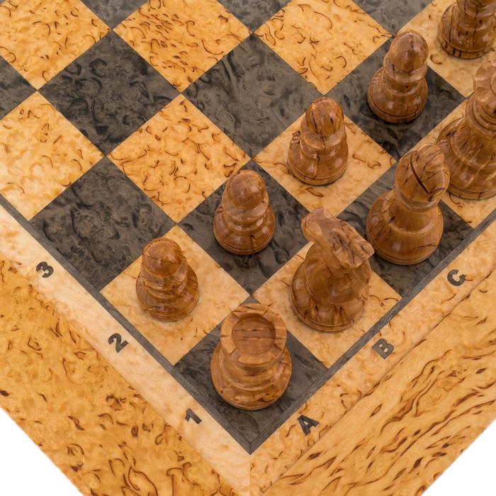 Karelian birch chess "Classic"