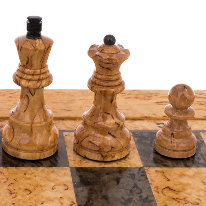 Karelian birch chess "Classic"
