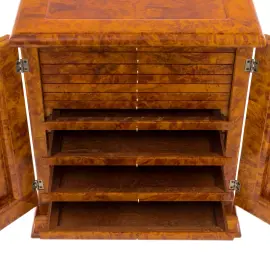 Шкатулка-шкафчик из карельской березы "Нумизмат"