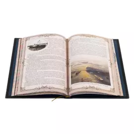 Книга в кожаном переплете "История Российской нефти"