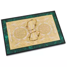 Malachite writing set "Eagle" Zlatoust